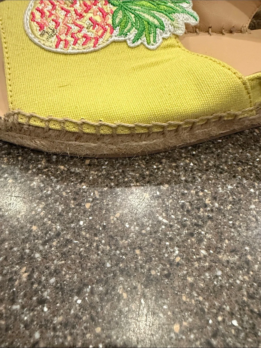 Lilly Pulitzer Yellow Pineapple Patch Slingback Espadrilles